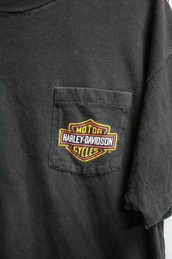 90年代 古着 ハーレー Tシャツ｜ハーレーダビッドソン ポケットTシャツ