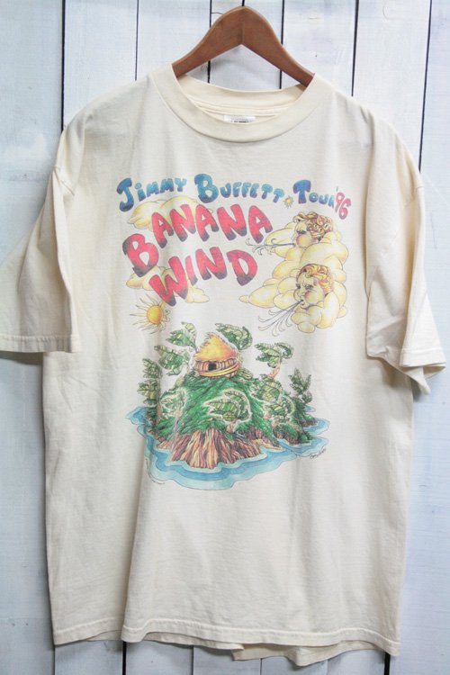 90年代　Jimmy Buffett ジミー バフェット　バンドTシャツ　Tシャツ　プリントシャツ　ビンテージ　96年　ツアーＴシャツ　古着