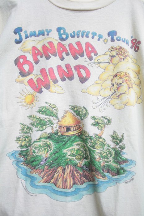 90年代　ジミー バフェット　バンドTシャツ　ビンテージ　96年　ツアーＴシャツ　古着　サイズ表示・ＸＬ　古着通販　古着屋ヘブンズドア