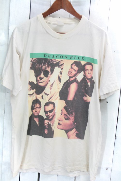 古着　90年代　ディーコンブルー Deacon Blue　バンドTシャツ　Tシャツ　ツアーTシャツ　ビンテージ　ホワイト　白　ボロ