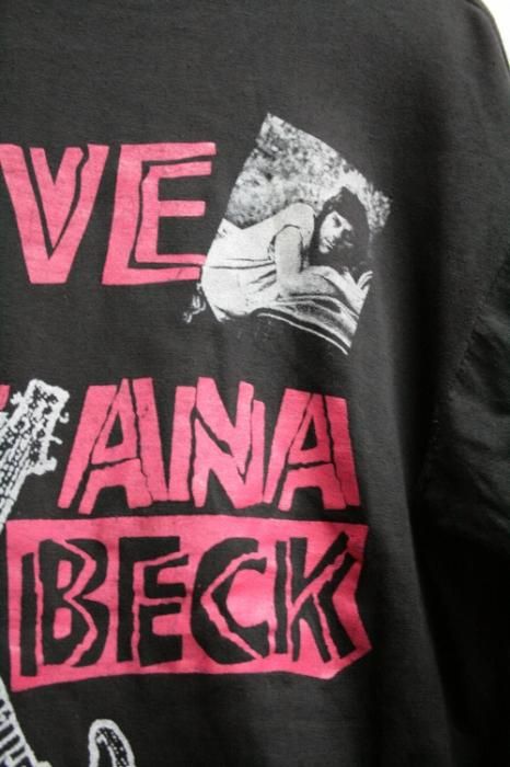 古着 90年代 サンタナ ジェフベック バンドTシャツ Tシャツ ビンテージ ブラック 黒 サイズ表示・L 古着通販 古着屋ヘブンズドア