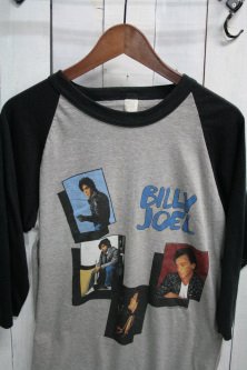 80年代　ビリージョエル　バンドTシャツ　ラグランスリーブ　Ｔシャツ　ビンテージバンドTシャツ　古着　ビンテージ　古着通販　古着屋ヘブンズドア