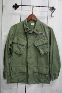 70年代　US ARMY　ジャングルファティーグジャケット　リップストップ　5th　実物　アメリカ軍　古着　ビンテージ