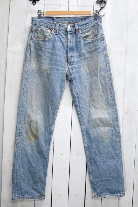 60〜70's Levi's 505 BIGE 忙し 耳付き W32 [122090]