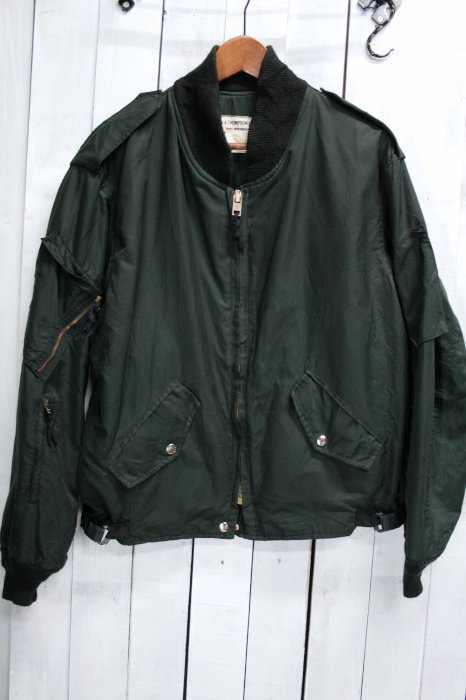 ʪ 80s ʥ ROYAL CANADIAN AIR FORCE FLIGHT JACKET-BLACK ե饤ȥ㥱å ֥å