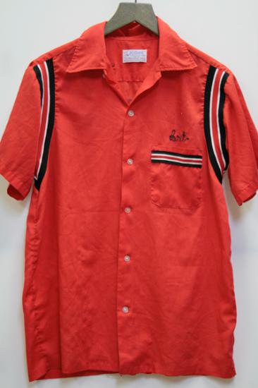 70年代 ヒルトン HILTON ボウリングシャツ USA製 メンズL ヴィンテージ /eaa350880