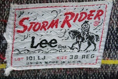 Lee STORM RIDER （Lee ストームライダー） 織りタグ 70年代 古着