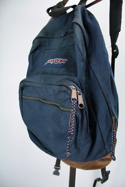 JANSPORT(ジャンスポーツ) バックパック ナイロン×レザー MADE IN USA