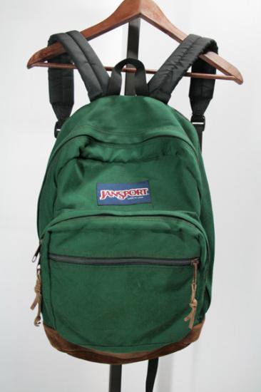 JANSPORT ジャンスポーツ リュックサック 底部レザー made in USA 中古