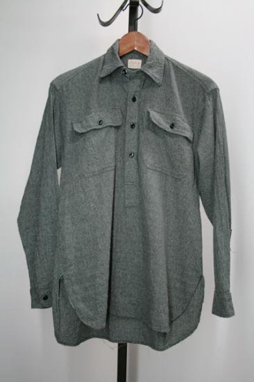 40年代 Sears （シアーズ） ブラックシャンブレーシャツ（黒シャン 