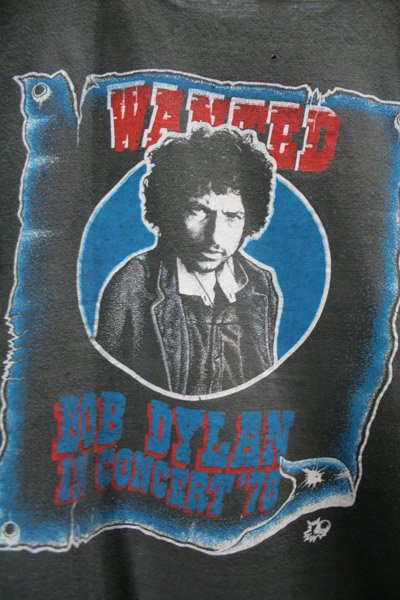 ヴィンテージ　BOB DYLAN （ボブディラン）　78年ツアーTシャツ（バンドTシャツ）　古着 - ビンテージ古着通販  Ｔシャツやブーツなど取り揃え｜Heavens Door