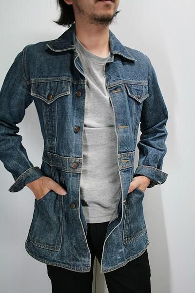 70年代 リーバイス(Levi's) デニムテーラードジャケット 古着