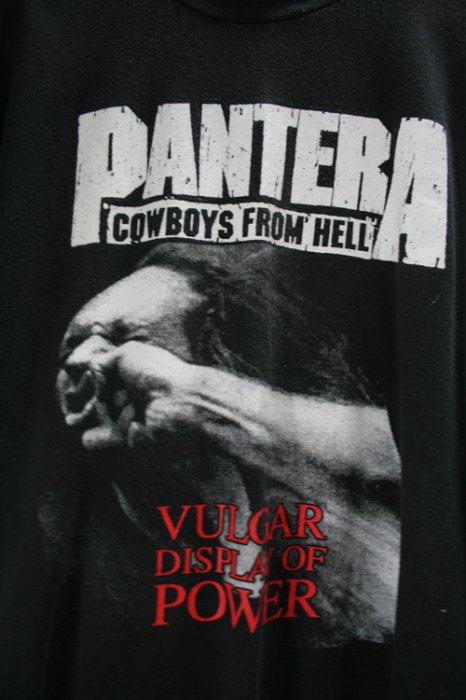 Pantera【パンテラ】 バンドTシャツ Vulgar Display Of Power 古着 - ビンテージ古着通販 Ｔシャツやブーツなど取り揃え｜Heavens  Door