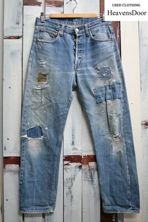 Levis 【リーバイス】 501 66モデル デニムパンツ 古着 ダメージ