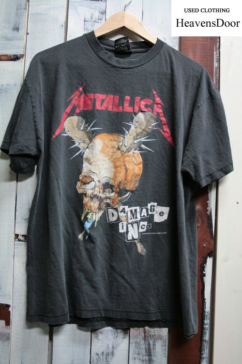 94年 Metallica【メタリカ】 ビンテージバンドTシャツ【ツアーＴシャツ】 Pushead【パスヘッド】 古着 - ビンテージ古着通販 Ｔシャツやブーツなど取り揃え｜Heavens  Door