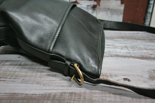 OLD COACH TURN LOCK LEATHER 2WAY SHOULDER BAG MADE IN USA/オールド