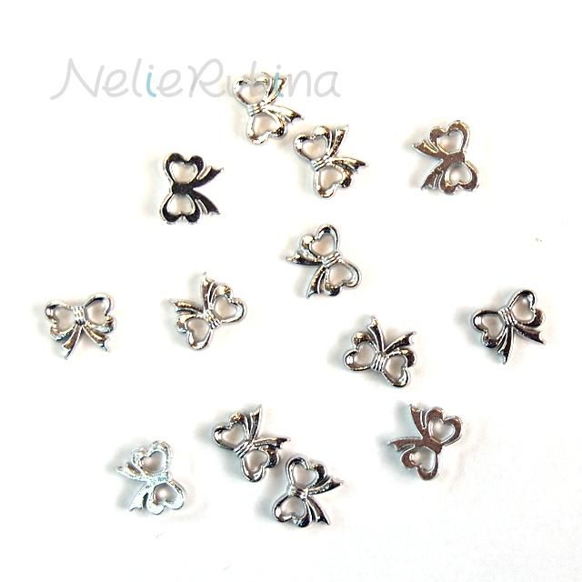 リボン型金属パーツ 7mm シルバー 6個 大袋あり 手芸雑貨 nelie rubina リボン型金属パーツ 7mm シルバー 6個 大袋あり 手芸雑貨 nelie rubina