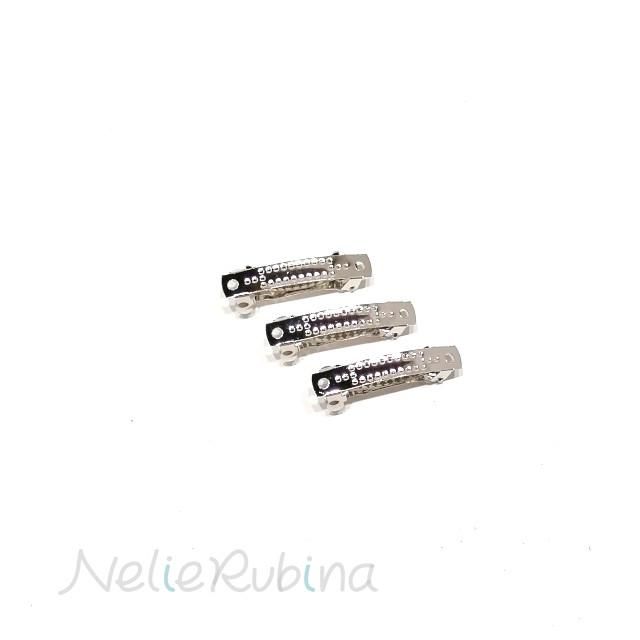 小さなバレッタ　3個入／大袋あり - 手芸雑貨　Ｎｅｌｉｅ　Ｒｕｂｉｎａ