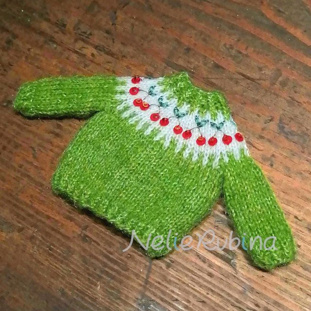さくらんぼの編み込みセーター キット - 手芸雑貨 Ｎｅｌｉｅ Ｒｕｂｉｎａ