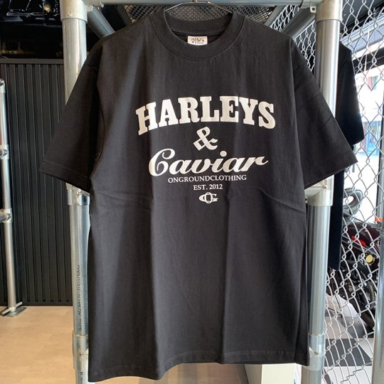 ONGROUNDCLOTHING【Harleys & Caviar】 Tee 　Tシャツ　ブラック