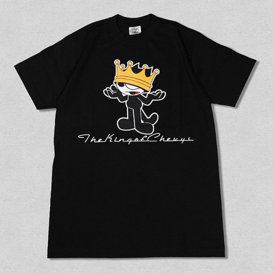 The King Of Chevys【The King Cat】T-Shirt　ブラック