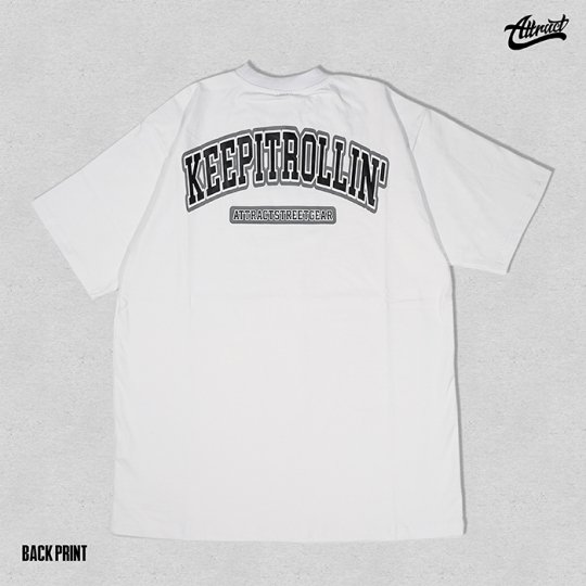AttractStreetGear【KeepitRollin'】T-shirt  グレープリント<img class='new_mark_img2' src='https://img.shop-pro.jp/img/new/icons5.gif' style='border:none;display:inline;margin:0px;padding:0px;width:auto;' />