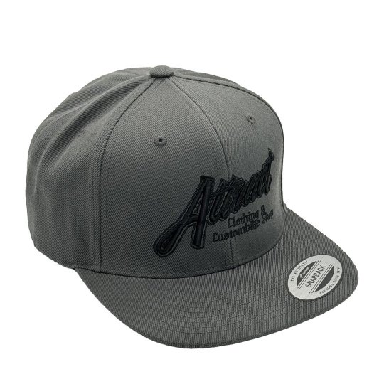 AttractStreetGear Attract shop 3DLogo SnapbackCap Grey/Black - ʥåץХååס졼/֥å