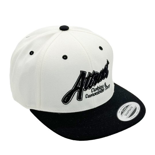 AttractStreetGear Attract shop 3DLogo SnapbackCap White/Black - ʥåץХååסۥ磻/֥å