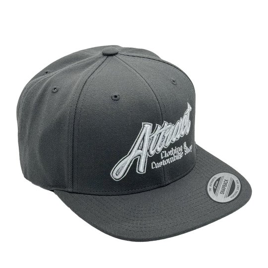 AttractStreetGear Attract shop 3DLogo SnapbackCap Grey/White - ʥåץХååס졼/ۥ磻