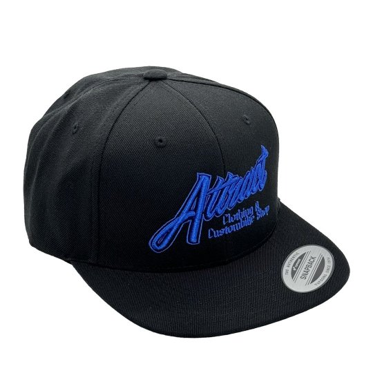 AttractStreetGear Attract shop 3DLogo SnapbackCap Black/Blue - ʥåץХååס֥å/֥롼