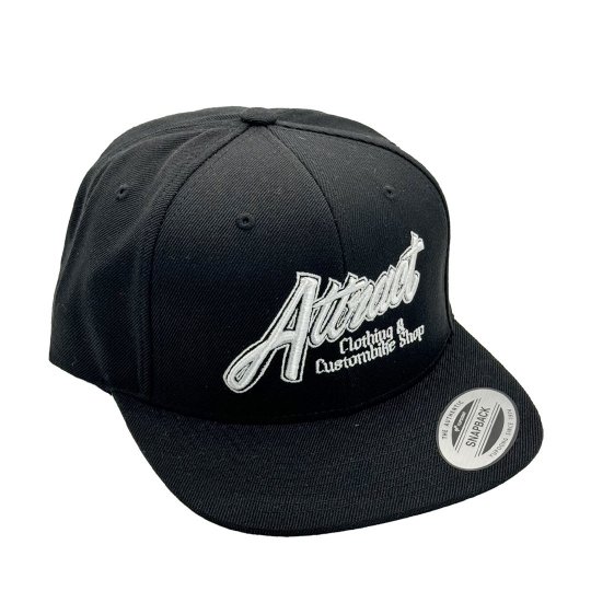 AttractStreetGear Attract shop 3DLogo SnapbackCap Black/White - ʥåץХååס֥å/ۥ磻<img class='new_mark_img2' src='https://img.shop-pro.jp/img/new/icons5.gif' style='border:none;display:inline;margin:0px;padding:0px;width:auto;' />