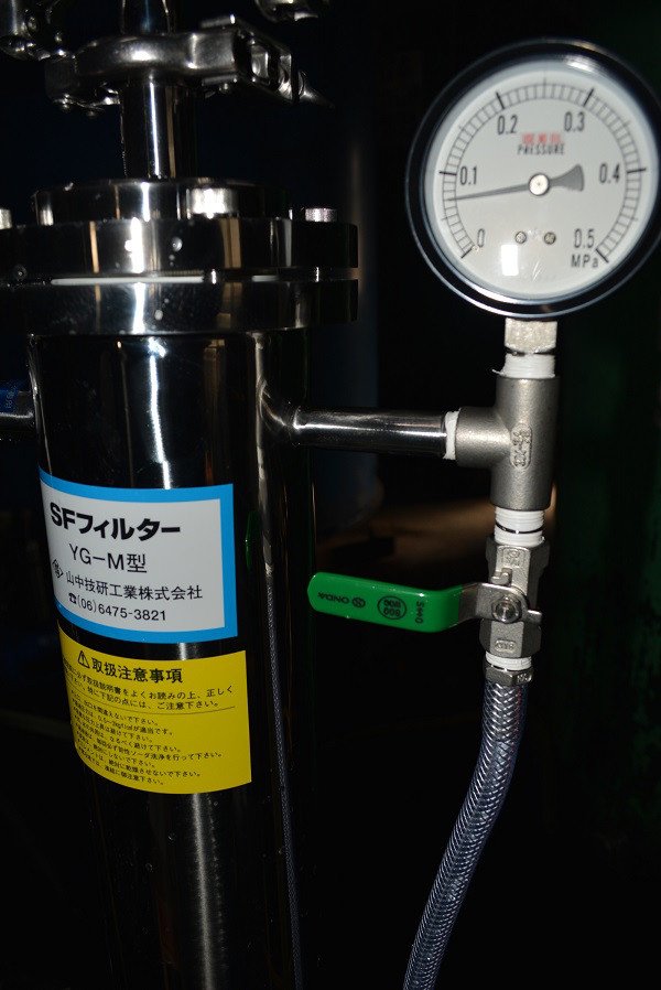 ちえびじん 中野酒造の日本酒 濾過器