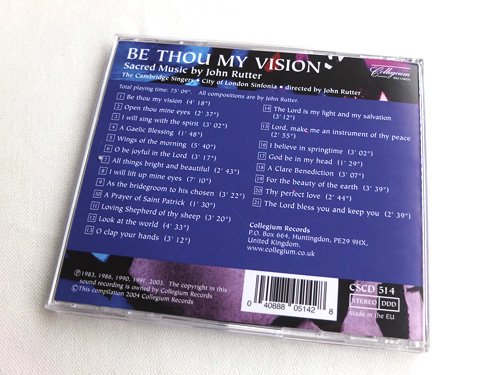 BE THOU MY VISION - Sacred Music by John Rutter - 雨と休日オンラインショップ