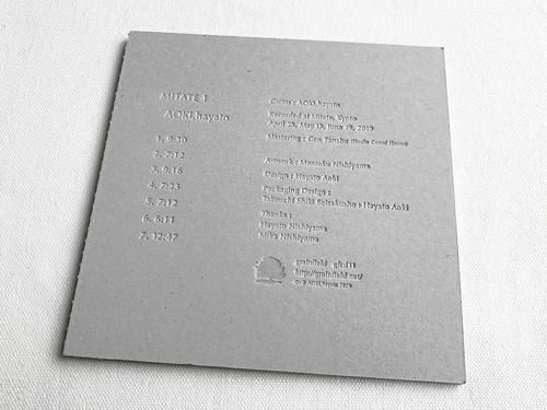 AOKI, hayato / MITATE 1 - 雨と休日オンラインショップ