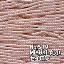 MIYUKI ビーズ 丸小 糸通しビーズ お徳用 束 (10m) M519 セイロン シック ピンク