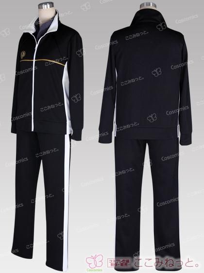 刀剣乱舞　膝丸　内番　コスプレ衣装　コストモ製　XL 送料無料】とうらぶ風 黒×金 ジャージセット 膝丸【内番】