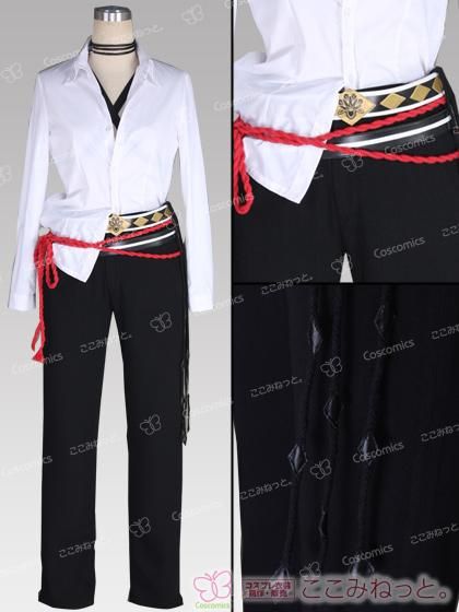 刀剣乱舞 とうらぶ 明石国行 コスプレ 衣装 送料無料】とうらぶ風 グレー×ブラック 衣装セット 明石