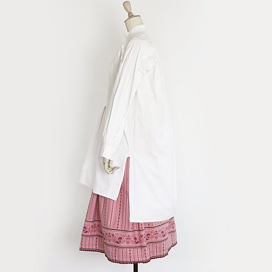 1920年代 フランス　アンティーク　スタンドカラー ドレスシャツ　ヴィンテージ