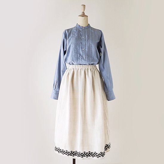 1910年代アンティークピケスカート - ひざ丈スカート