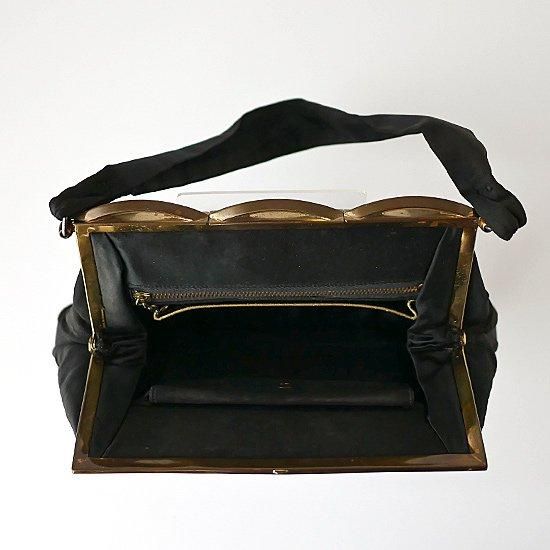 ★追加画像★ヴィンテージ“タッセル金具”ハンドバッグ(がま口/アンティーク) MY mama がま口 口金 浮足 ハンドバッグ ショルダー 長財布 ポーチ