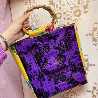 <img class='new_mark_img1' src='https://img.shop-pro.jp/img/new/icons4.gif' style='border:none;display:inline;margin:0px;padding:0px;width:auto;' />Mexican Oilcloth Bamboo Bag(Papel Picado)