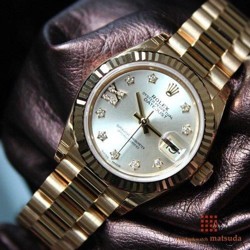 ロレックス 279178G デイトジャスト 28 シルバー 9Pスター・IX