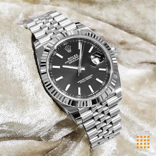 〇純正 ROLEX ジャンク品 ジュビリーブレス 55 60/4 C4341 ロレックス 126334 デイトジャスト 41 ブライトブラック