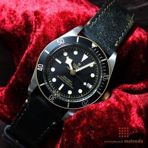 TUDER チューダー 純正 レザーベルト BLACKbay ブラックベイ 楽天市場】【チューダー TUDOR 対応】MOD SCOTCHGARD LEATHER