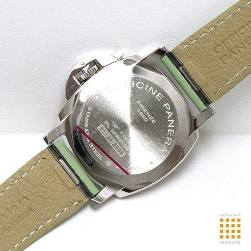 本日限定値下【極美品】パネライ　ルミノールドゥエPAM00755 パネライ ルミノール ドゥエ PAM00755 SS×革 AT グレー文字盤