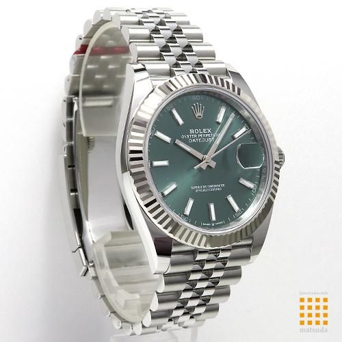 ロレックス 126334 デイトジャスト 41 ミントグリーン ジュビリー