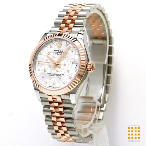 月の絵 ロレックス デイトジャスト 31 ウォッチ：オイスタースチール