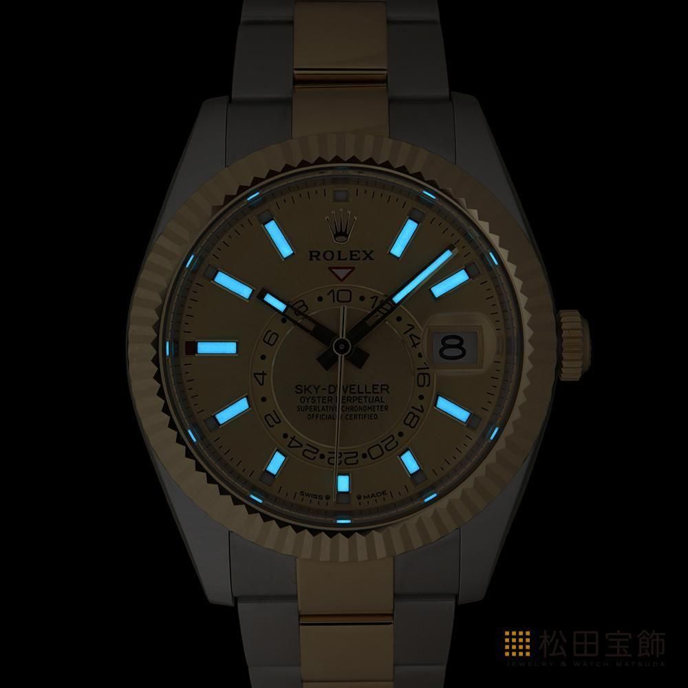 ロレックス 336933 スカイドゥエラー シャンパンカラー