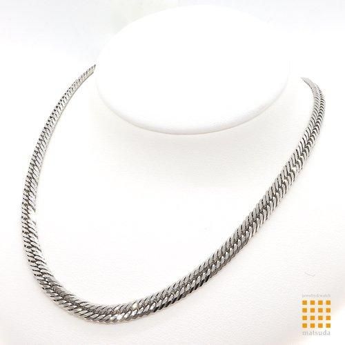 喜平 トリプル 12面 ネックレス Pt950 50cm 56.5g