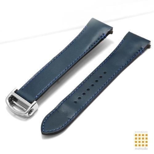カルティエ 純正レザーベルト　サントスLM 20mm用 ブルー・ネイビー カルティエ サントス ドゥ カルティエ LM WSSA0071
